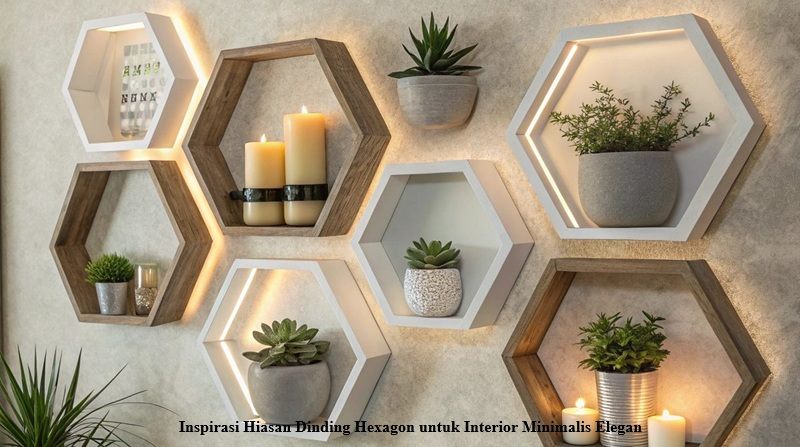 Inspirasi Hiasan Dinding Hexagon untuk Interior Minimalis Elegan