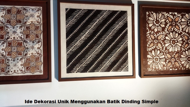 batik dinding simple