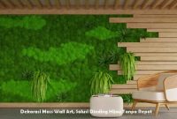 Dekorasi Moss Wall Art, Solusi Dinding Hijau Tanpa Repot