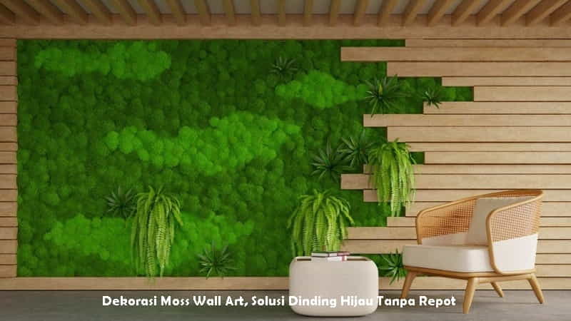 Dekorasi Moss Wall Art, Solusi Dinding Hijau Tanpa Repot