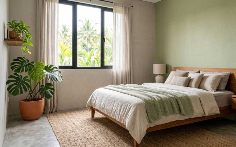 Inspirasi Kombinasi Cat Kamar Tidur 2 Warna Bantu Istirahat Lebih Nyenyak