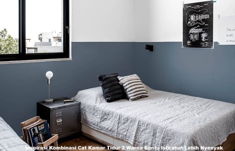 Inspirasi Kombinasi Cat Kamar Tidur 2 Warna Bantu Istirahat Lebih Nyenyak