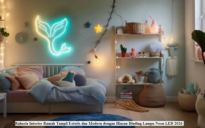 Rahasia Interior Rumah Tampil Estetis dan Modern dengan Hiasan Dinding Lampu Neon LED 2026